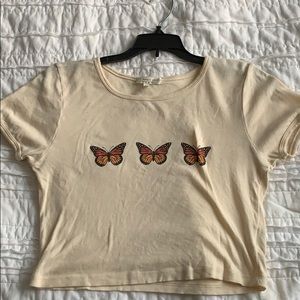 Butterfly babydoll tee